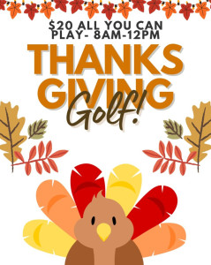 Thanksgiving Golf at The Mook