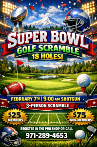 🏈 Super Bowl Golf Scramble – 18 Holes of Fun!